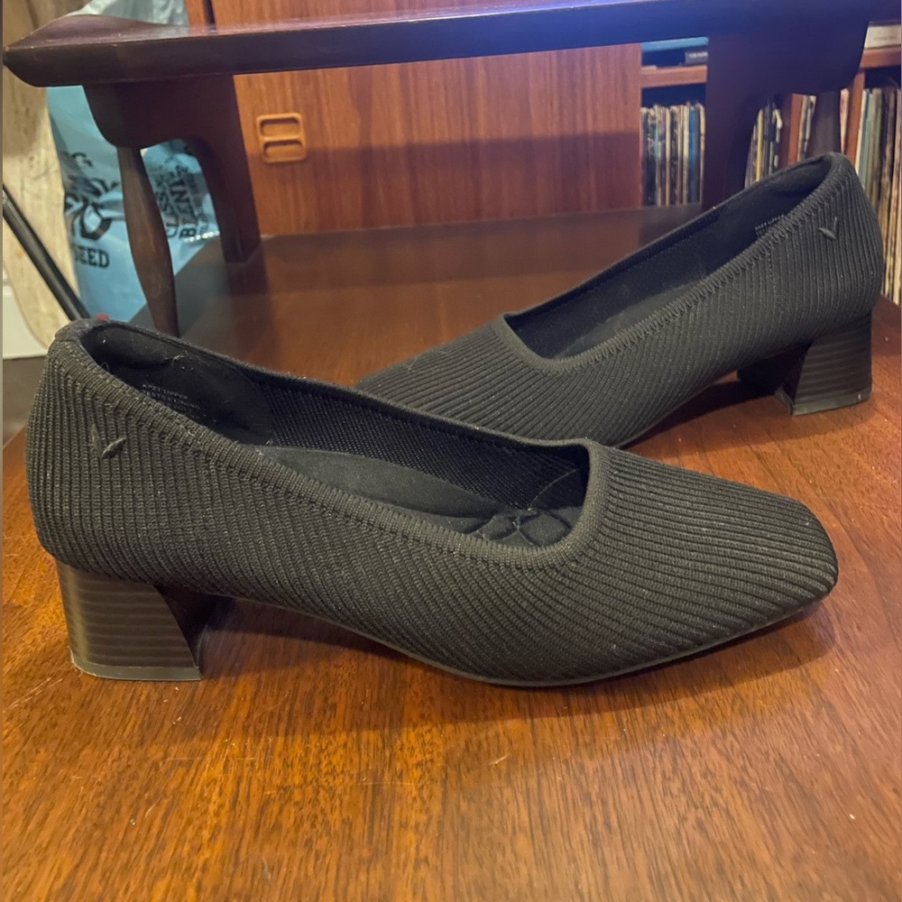 VIVAIA Square Toe Chunky Heels Melody Pro Black